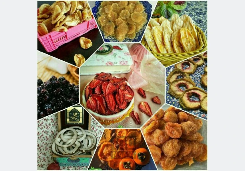 فروش میوه خشک و لواشک های متنوع خانگی هانان