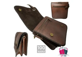 کیف رودوشی دست دوز چرم طبیعی