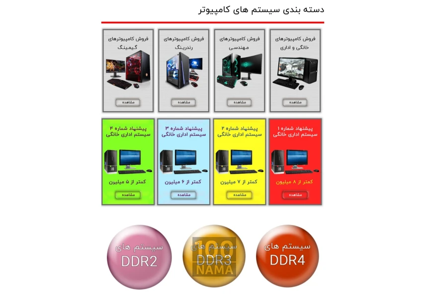 فروش انواع کیس کامپیوتر