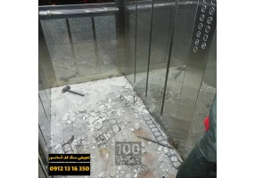 تعویض سنگ کف آسانسور