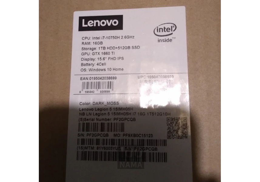لپتاپ Lenovo - Legion 5 15IMH05H - 2021