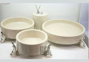 تولید ظروف پذیرایی و اکسسوری سنگی و چوبی