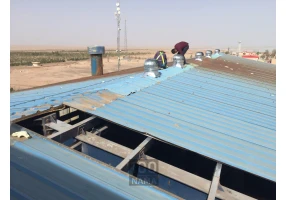 تعمیر و اب بندی و بازسازی سقف سوله