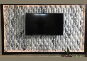 سنگ سه بعدی دکوراتیو و بتن اکسپوز
