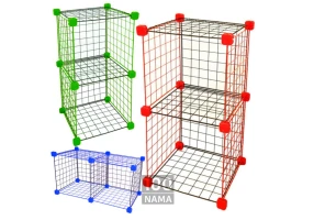 تولید قفسه مشبک توری مش میوه خشک کن قفسه کتاب