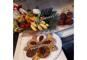 سفارش میوه آرایی یلدا دیزاین آجیل پکیج یلدایی