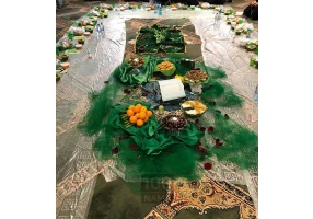 مولودی خوانی توسط مداح خانم حرفه ای و دف نواز