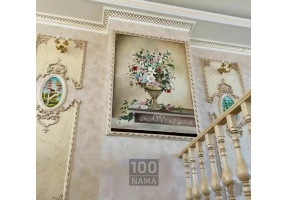 گچبری پیش ساخته پلی اورتان آینه