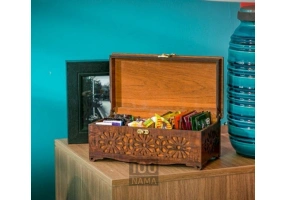 جعبه چوبی تزئینی آجیل و خشکبار