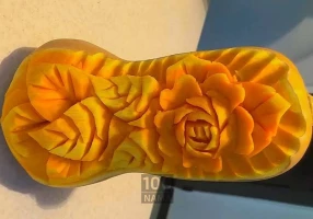 حکاکی هندوانه و کدو شب یلدا