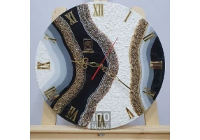 ساعت دیواری رزینی سیـاسیـاهی