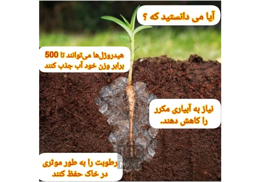 فروش انواع هیدروژل های کشاورزی با بهترین قیمت