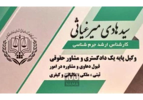 وکیل پایه یک دادگستری سید هادی میرغیاثی