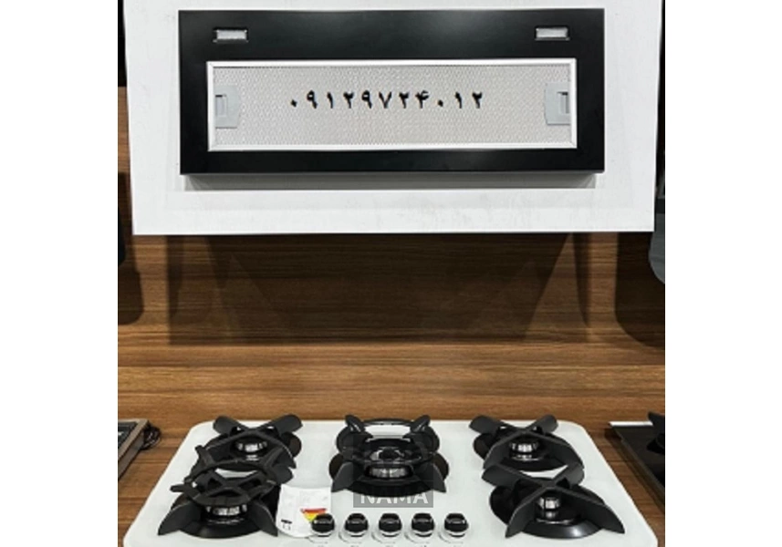 اجاق گاز رومیزی صفحه ای استیل شیشه ای