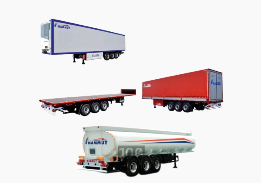 فروش فوق العاده انواع تریلرهای شرکت ماموت