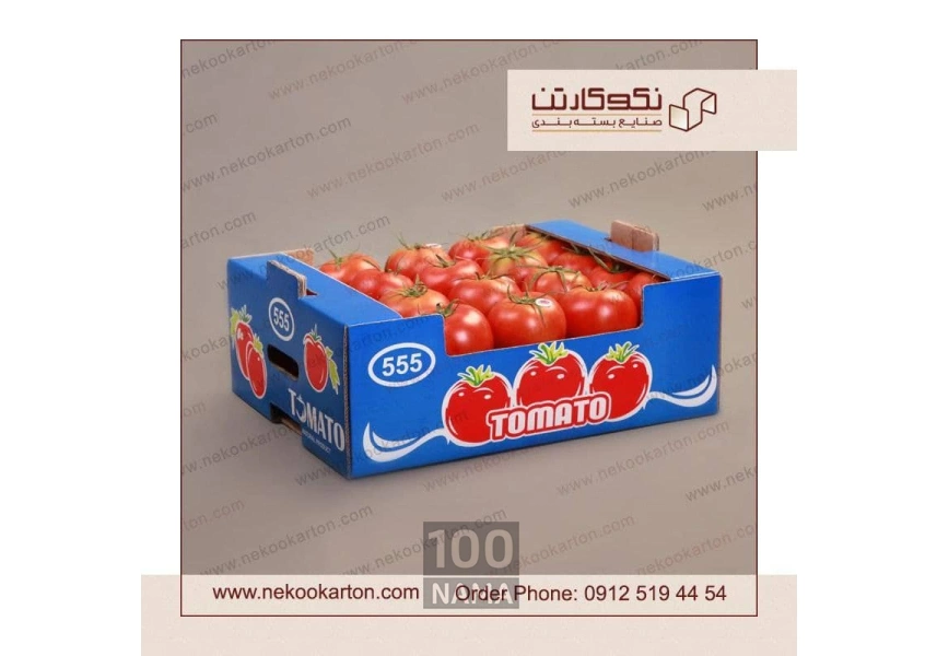 تولید انواع کارتن صادراتی میوه و سبزیجات