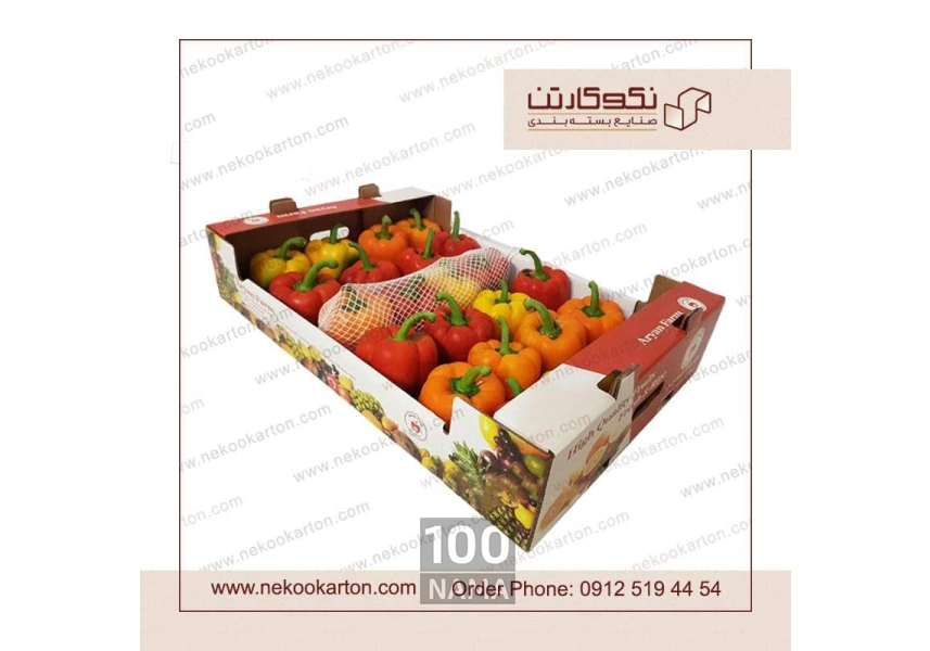 تولید انواع کارتن صادراتی میوه و سبزیجات