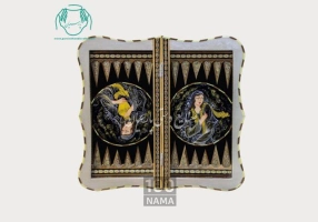 تخته نرد خاتم شطرنج دالبری رخ طلایی