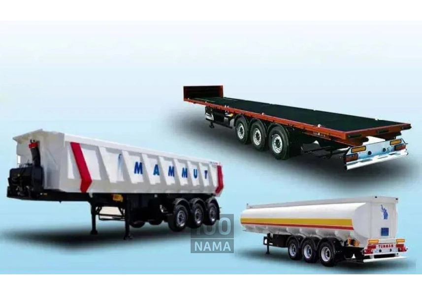 فروش فوق العاده انواع تریلرهای ماموت