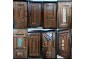 درب ورودی ضدسرقت آپارتمان چوبی اتاق ضدآب