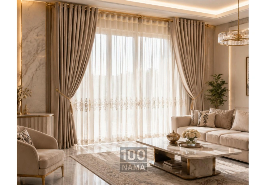 خرید پرده پانچ خطاطی از مشهد پرده
