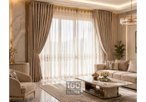 خرید پرده پانچ خطاطی از مشهد پرده