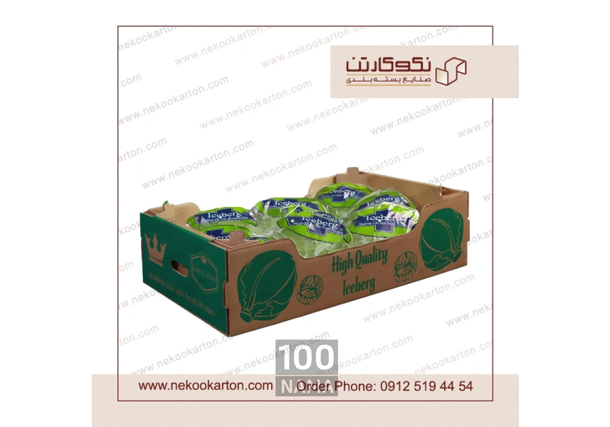 کارتن کاهو صادراتی ، لیبل کاهو