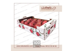 تولید کارتن انار صادراتی ، لیبل انار
