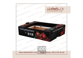 تولید کارتن انار صادراتی ، لیبل انار