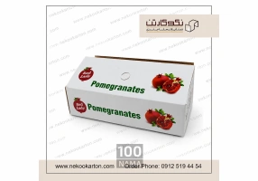تولید کارتن انار صادراتی ، لیبل انار