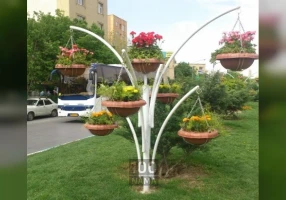 فلاور باکس (جعبه گل یا گلدان فایبرگلاس) شهری_پارکی زرین کار
